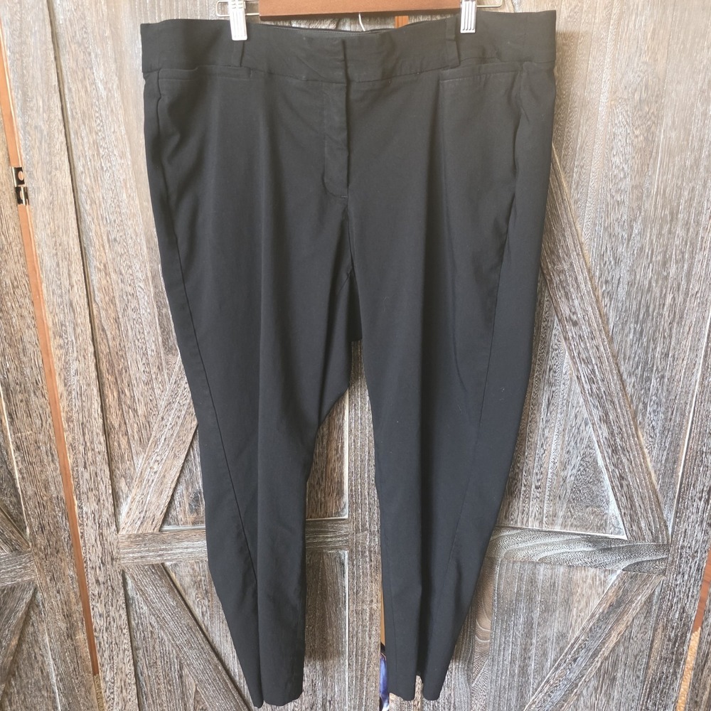 Lane Bryant Pants Women's Size 22R Black The Allie Dress Pants‎ Cropped Career